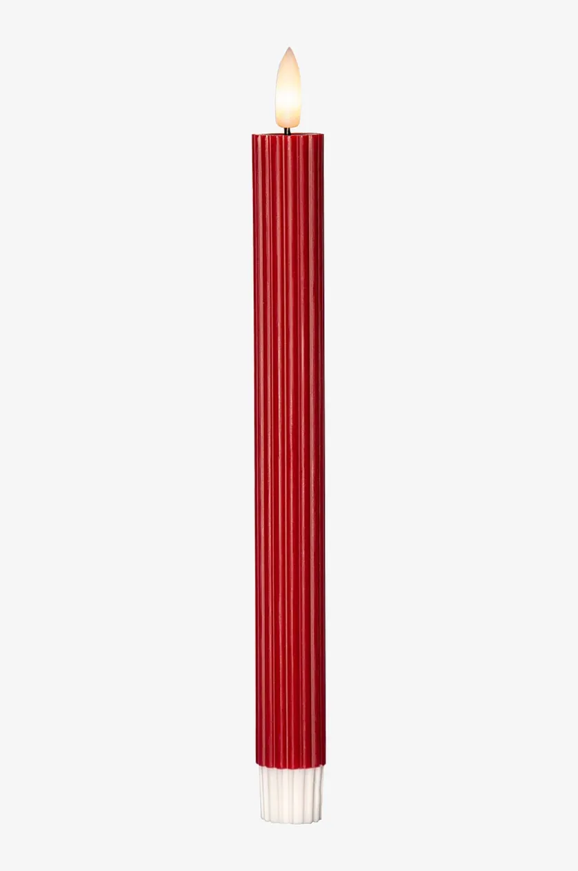 Antikkerze LED Flamme Stripe, 2 St.