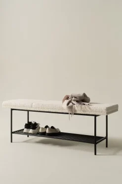 BARKLY Bank mit Schuhregal 140 cm