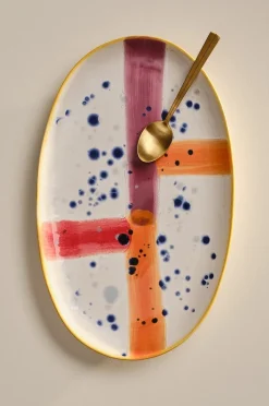 BLUE Teller 43.5x27 cm