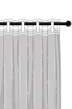 CAISA Multifunktionsgardine im 2er-Pack