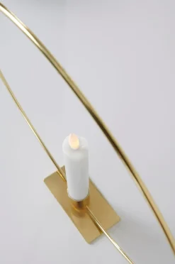 CANDLE RING Tisch-Deko mit LED-Kerze