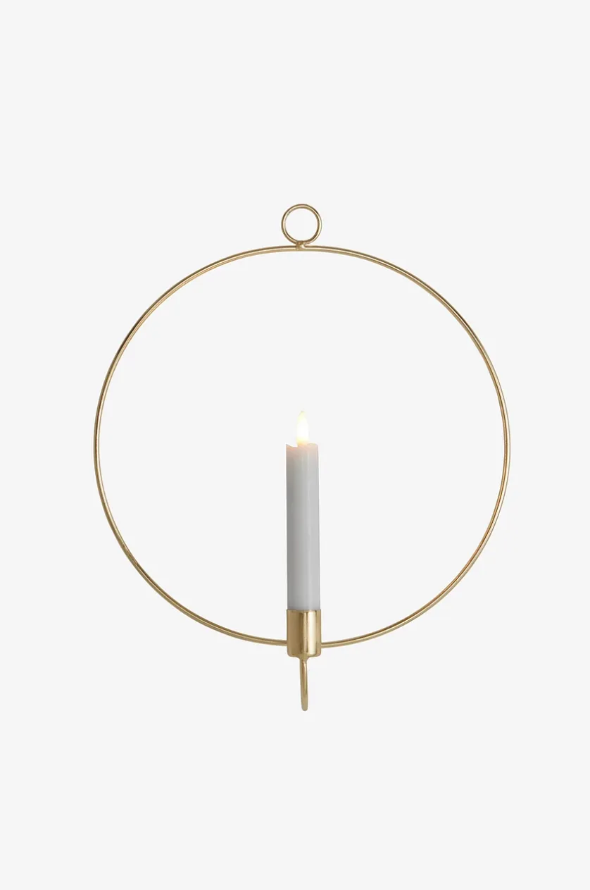 CANDLE RING Wanddeko mit LED-Kerze