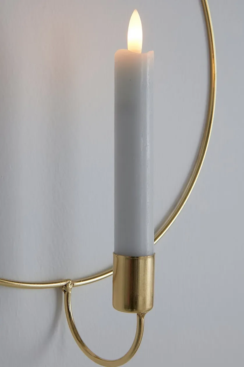 CANDLE RING Wanddeko mit LED-Kerze