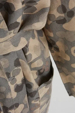CARA kurzer Kimono aus Flachs