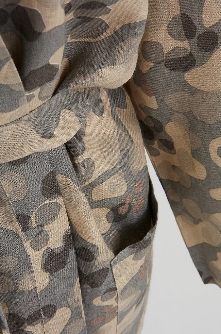 CARA kurzer Kimono aus Flachs