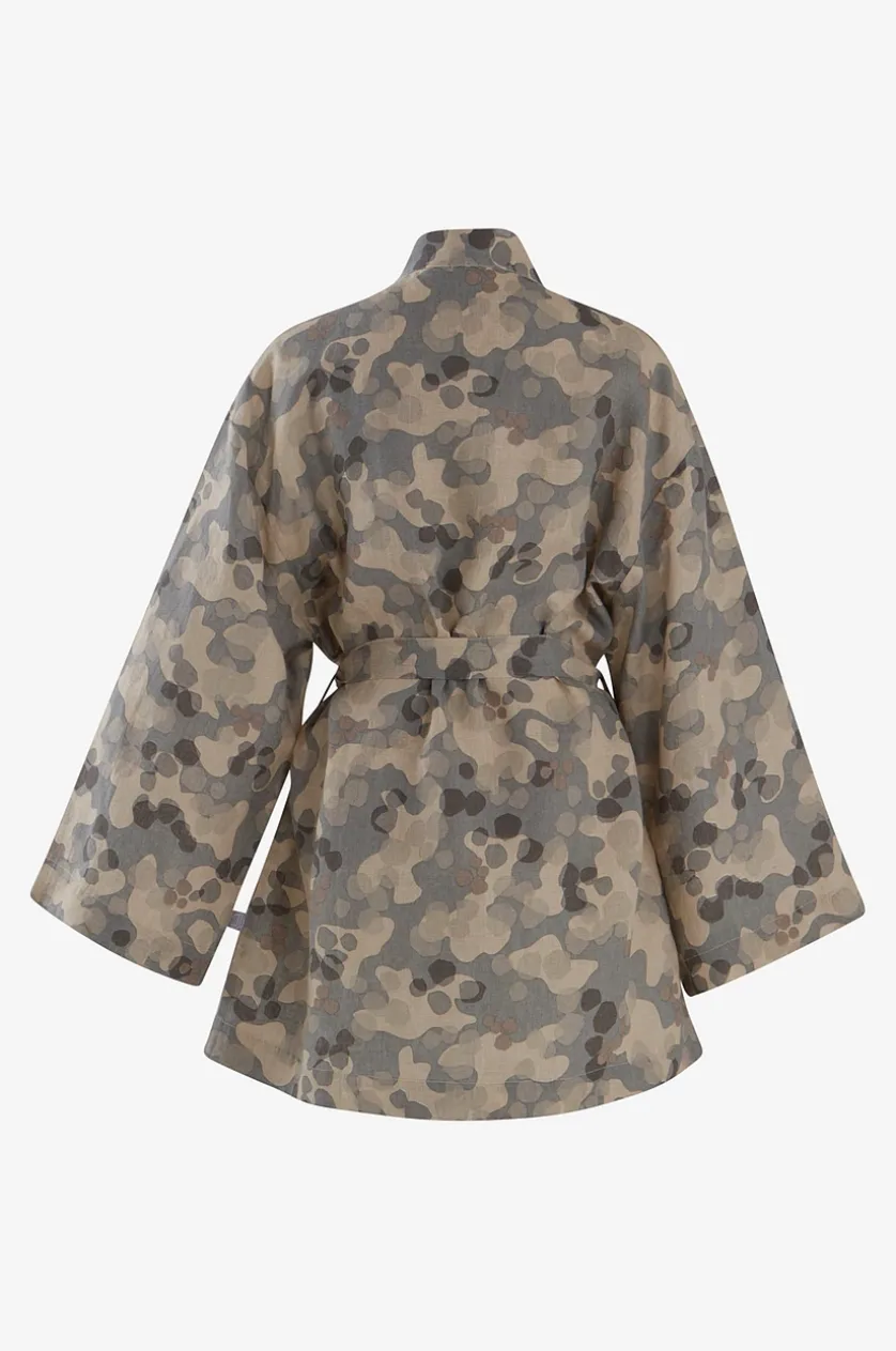 CARA kurzer Kimono aus Flachs