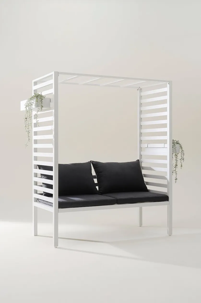 CARLO Sitzbank mit Pergola