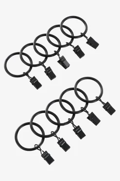 CURTIS Vorhangring mit Klammer 10er-Pack