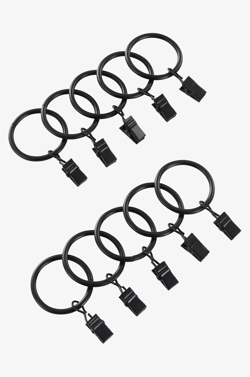 CURTIS Vorhangring mit Klammer 10er-Pack