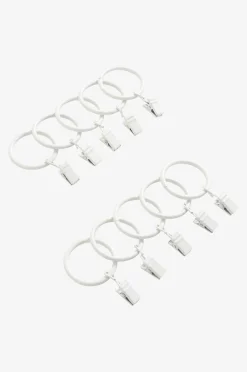 CURTIS Vorhangring mit Klammer 10er-Pack