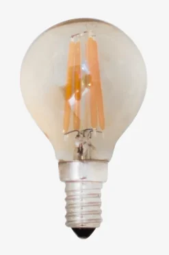 Dekorative, dimmbare Filamentleuchte LED-Kugel E14 4W ø45 mm, Bernstein