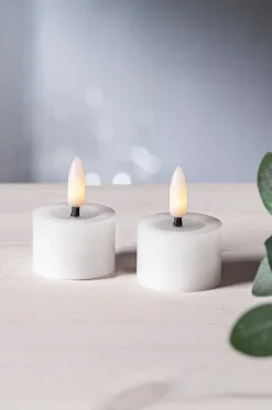 FLOW batteriebetriebenes Teelicht ø 4 cm im 2er-Pack