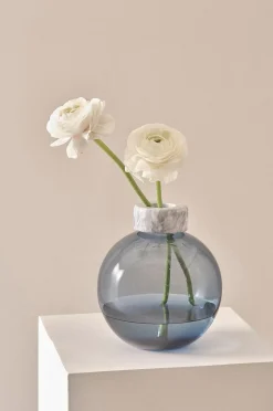 HILLEVI Glasvase, 19 cm hoch
