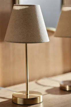 LASSE Tischlampe aus Messing mit 2er-Pack