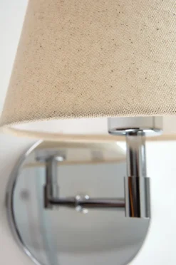 LASSE verchromte Wandlampe im 2er-Pack