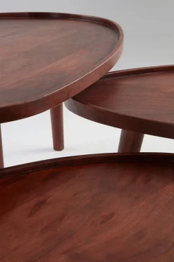 MANIAGO Couchtisch in 3 Teilen 64x95 cm/55x84 cm/45x68 cm
