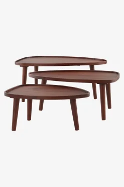 MANIAGO Couchtisch in 3 Teilen 64x95 cm/55x84 cm/45x68 cm