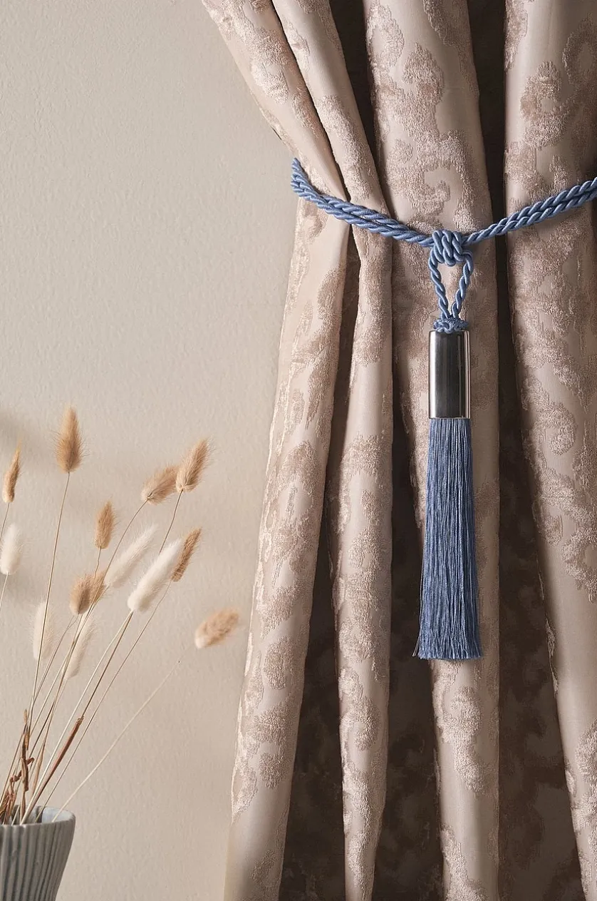 OLIVIE Raffhalter mit Quasten, 2er-Pack