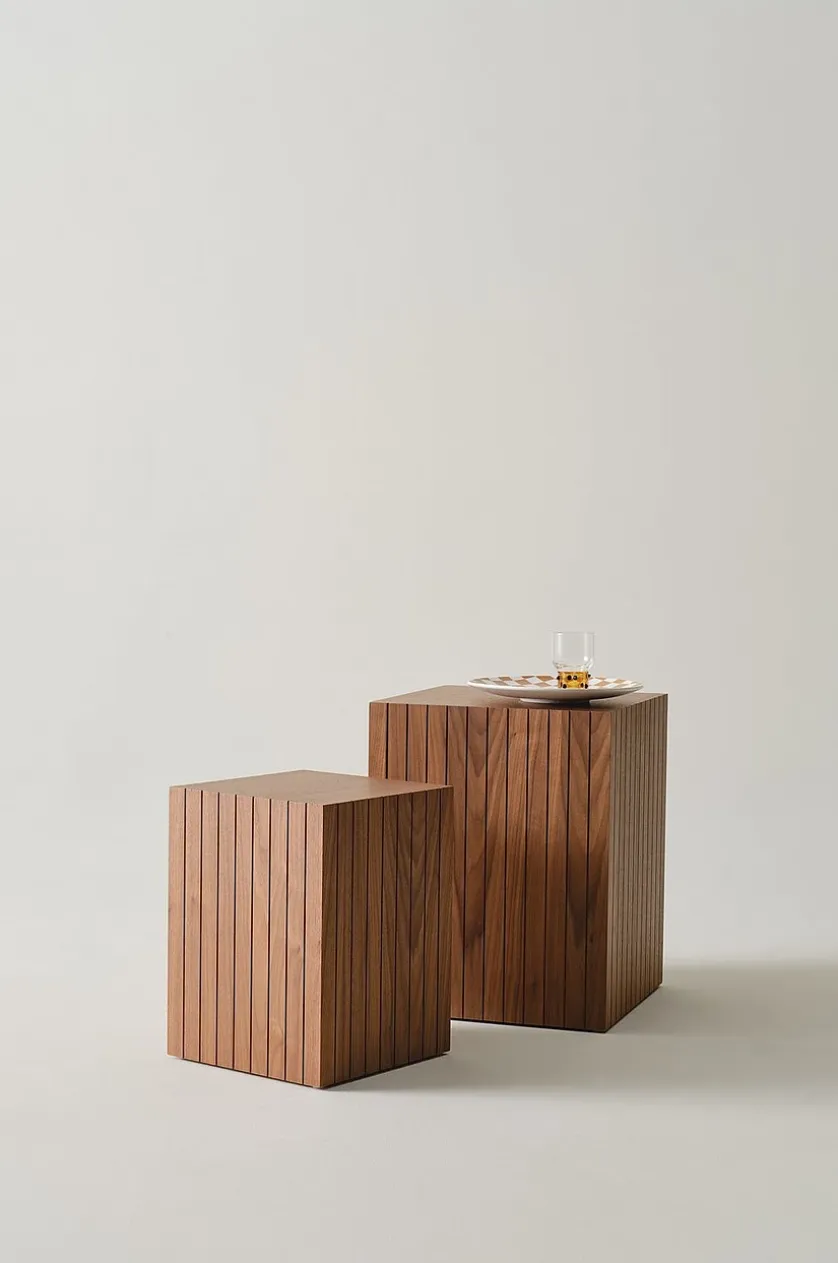 PALANZO Beistelltisch 2er-Pack 30x30 cm 40x40 cm