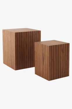 PALANZO Beistelltisch 2er-Pack 30x30 cm 40x40 cm