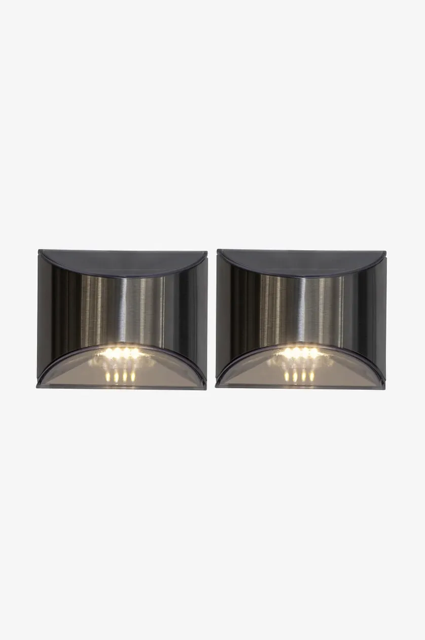 Solarbetriebene Wandleuchte Wally 2er-Pack