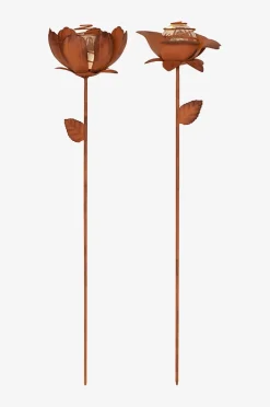 Solarzelle Dekoration Oxida Blume 2-p
