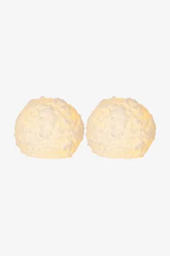 Stumpenkerze Snowball LED, 2 St.