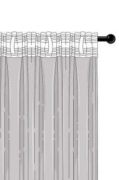 TESS Vorhang Leinen-Mix im 2er-Pack