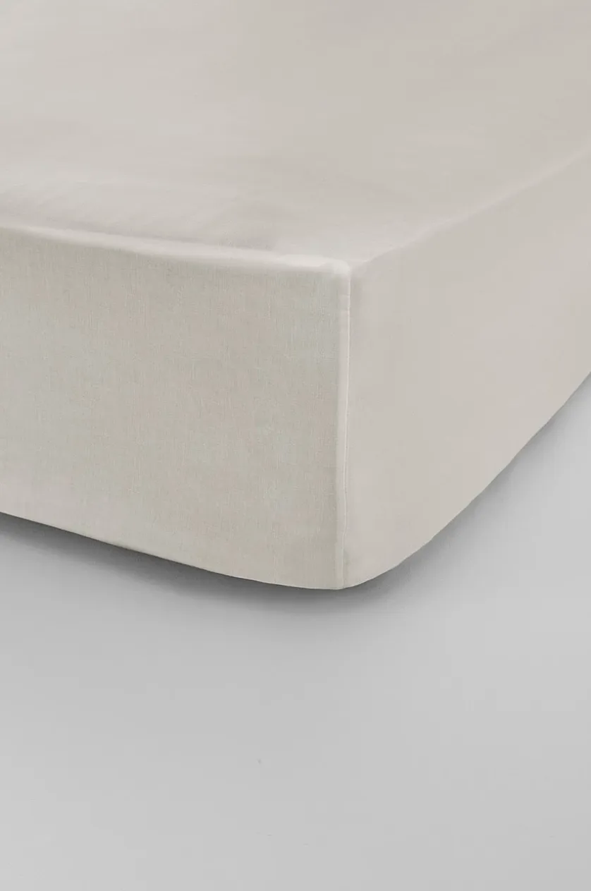 ZACK SATIN Spannbettlaken aus Satin hohe Matratze organisch